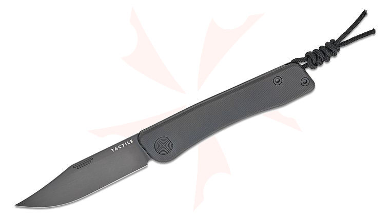 Tactile Knife Co. Bexar Slipjoint Folding Knife 2.84 inch Black DLC MagnaCut Clip Point Blade and Machined Titanium Handles