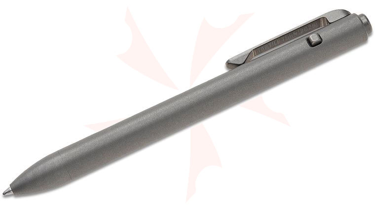 Tactile Turn Stonewashed Titanium Side Click Pen, Short, 5.3 inch Overall