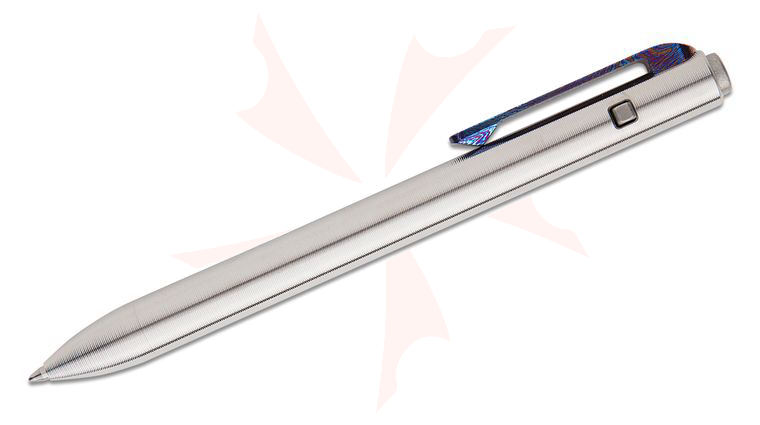 Tactile Turn Titanium Side Click Pen, Short, Timascus Clip, 5.3 inch Overall
