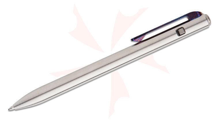 Tactile Turn Titanium Slim Side Click Pen, Short, Timascus Clip, 5.3 inch Overall