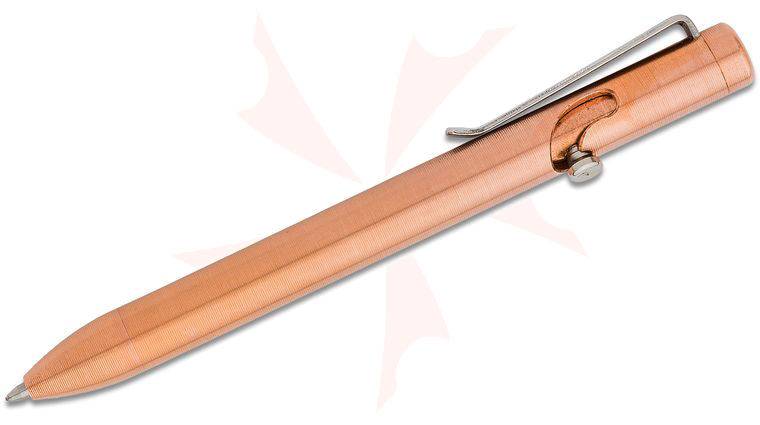 Tactile Turn Copper Bolt Action Pen, Short, 5.1 inch Overall