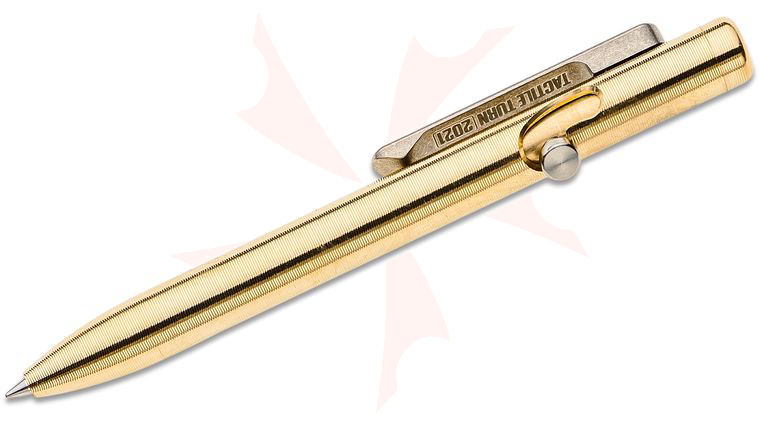 Tactile Turn Bronze Slim Bolt Action Pen, Short, 5.1 inch Overall