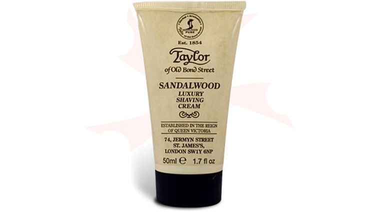 Taylor of Old Bond Street Luxury Sandalwood Shaving Cream Travel Tube 1.7 oz (50ml)