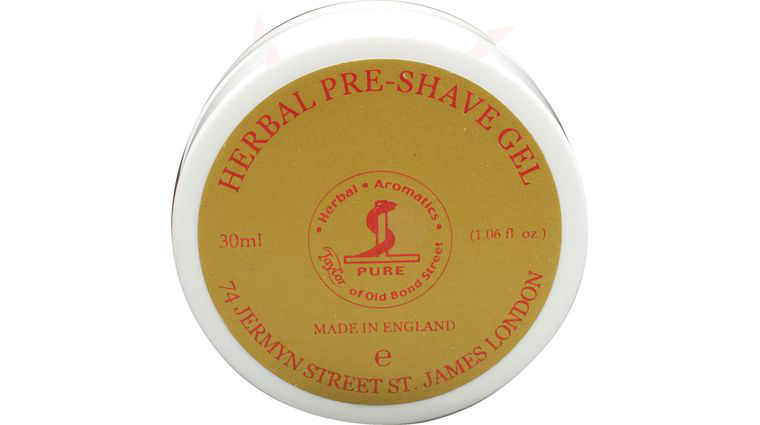 Taylor of Old Bond Street Herbal Pre-Shave Gel 1.06 fl oz (30ml), Ideal for Travel
