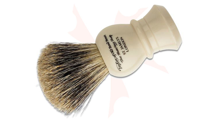 Taylor of Old Bond Street P2235 Pure Badger 11.5 cm Medium Shaving Brush, Faux Ivory Handle