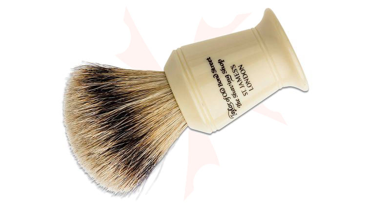 Taylor of Old Bond Street S376 Super Badger 11 cm Medium Shaving Brush, Faux Ivory Handle