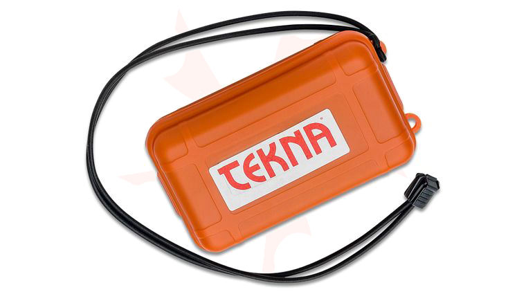 TEKNA Knives Wilderness Survival Box, Orange