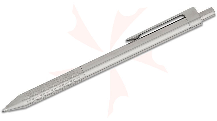 The James Brand The Burwell Pen, Silver Stainless Steel, 5.4 inch Overall