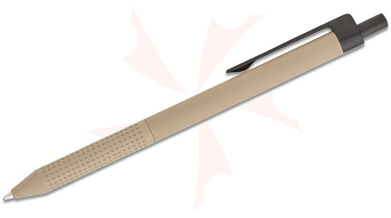 The James Brand The Burwell Pen, Coyote Tan Stainless Steel, 5.4 inch Overall
