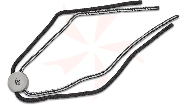 The James Brand The Ulu Nylon Lanyard, Gray Titanium Bead