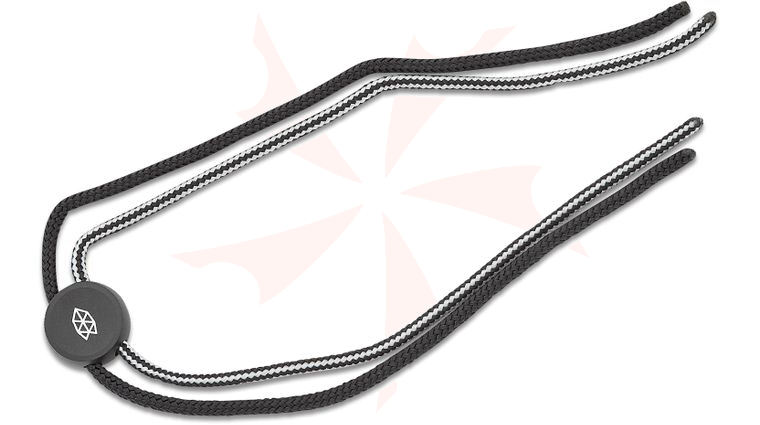 The James Brand The Ulu Nylon Lanyard, Black Stainless Steel Bead