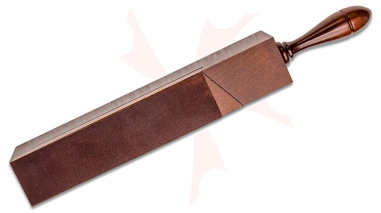 Thiers Issard Handmade Wooden Box With Razor Strop Leather on Both Sides