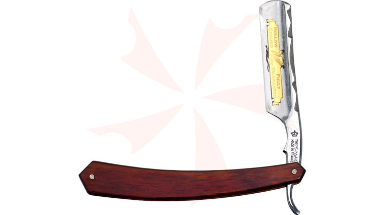 Thiers-Issard Eagle Brand Straight Razor 6/8 inch - 7/8 inch blade Red Staminawood Handle France 