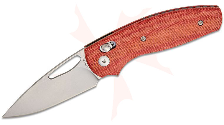 Three Rivers MFG TRM Bulldog Rev B River-LOK Folding Knife 2.95 inch CPM-MagnaCut Tumbled Drop Point Blade, 3D Machined Autumn Orange Micarta Handles