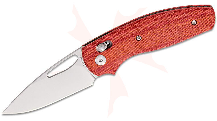 Three Rivers MFG TRM Bulldog Rev B River-LOK Folding Knife 2.95 inch CPM-MagnaCut Tumbled Drop Point Blade, Lizard Skin 3D Machined Autumn Orange G10 Handles