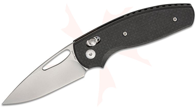 Three Rivers MFG TRM Bulldog Rev B River-LOK Folding Knife 2.95 inch CPM-MagnaCut Tumbled Drop Point Blade, Peel-Ply Carbon Fiber Handles
