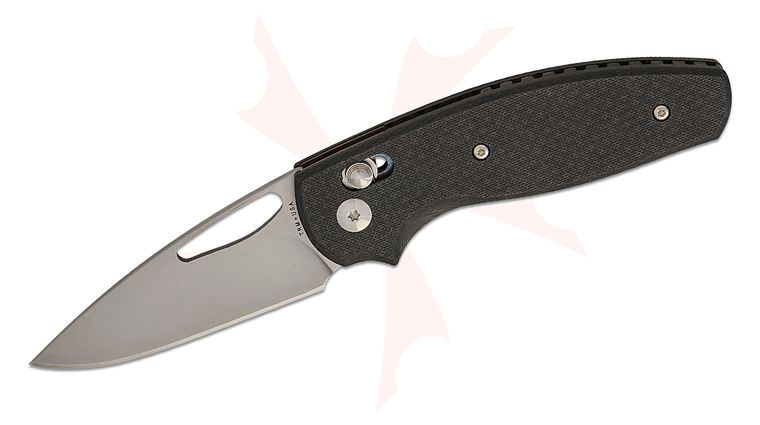 Three Rivers MFG TRM Bulldog Rev B River-LOK Folding Knife 2.95 inch CPM-20CV Tumbled Drop Point Blade, Peel-Ply Carbon Fiber Handles
