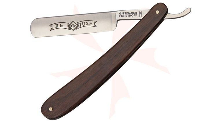 Timor Straight Razor, 5/8 inch Carbon Steel Blade, Rosewood Handles