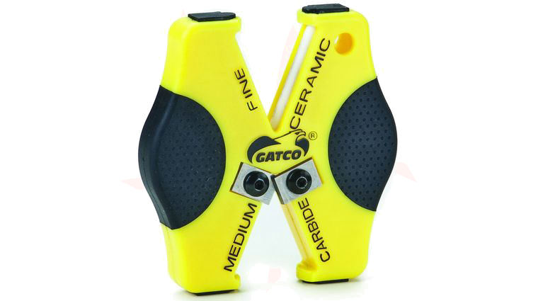 GATCO Micro-X Double Duty Pocket or Keyring Sharpener, Carbide / Fine Ceramic