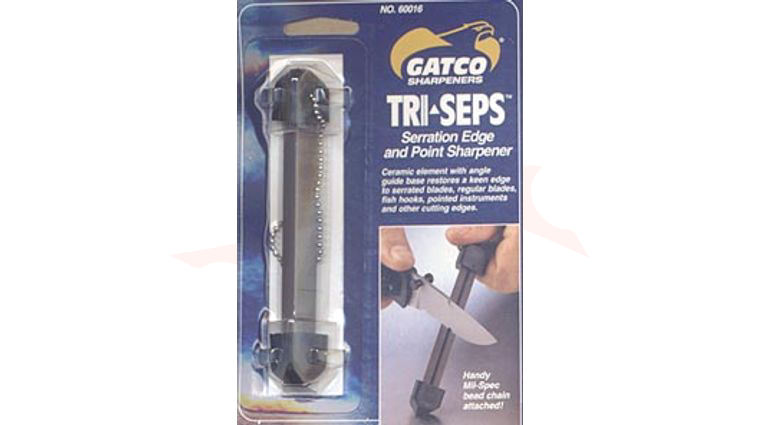 GATCO Tri-Seps Ceramic Sharpening Stick Pocket or Keyring Model