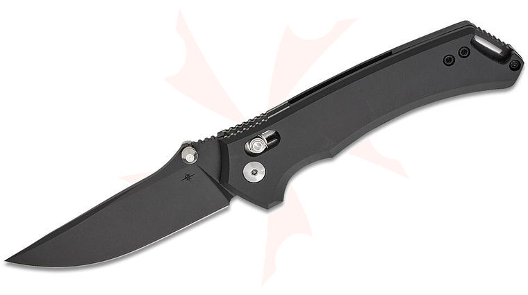 Toor Knives Draper Crossbar Lock Folding Knife 3.5 inch CPM-MagnaCut SOCOM Black Drop Point Blade, Black G10 Handles, Reversible Deep Carry Clip