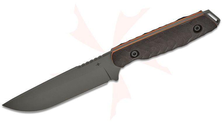 Toor Knives Field 2.0 Fixed Blade Knife 4.5 inch CPM-154 Spanish Moss Drop Point Blade, Dynamic Fluted Ebony Wood Handles, DuoTone Kydex Sheath