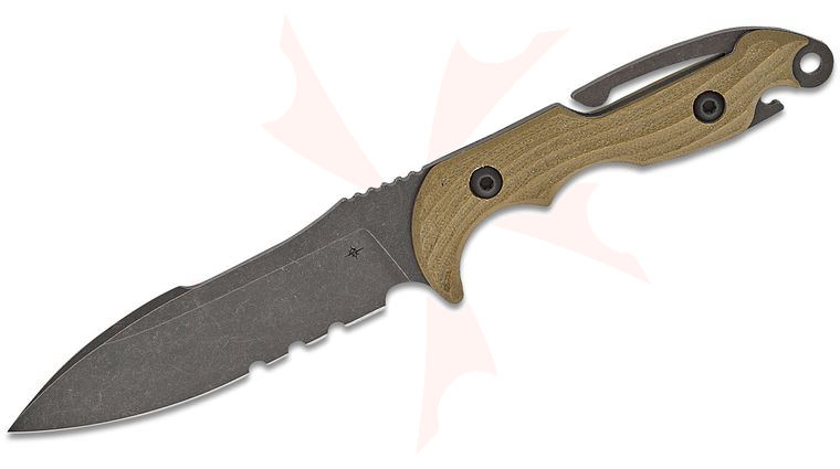 Toor Knives M.U.F. Diver Maritime Utility Fighter Dive Knife 4.25 inch CPM-CruWear Spear Point Combo Blade, Spitfire Green G10 Handles, Black Kydex Sheath