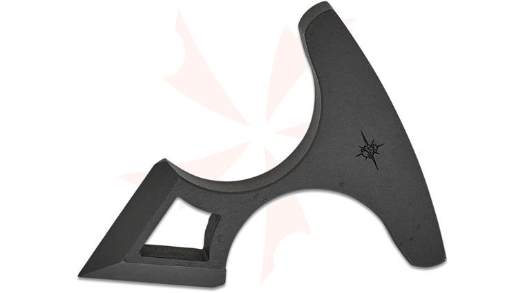 Toor Knives Thor's Hammer Push Dagger, 2.5 inch Overall, Carbon Black 4140 Chromoly Steel, Kydex Sheath