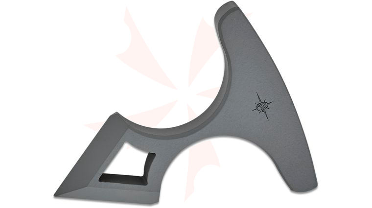 Toor Knives Thor's Hammer Push Dagger, 2.5 inch Overall, Phantom Gray 4140 Chromoly Steel, Kydex Sheath