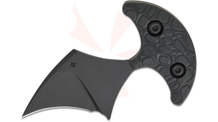 Toor Knives Vasive 2.0 Push Dagger Fixed Blade Knife 2.5 inch CPM-M4 Black Oxide Hawkbill Blade, Bomber Black G10 Handles, OD Green Kydex Sheath