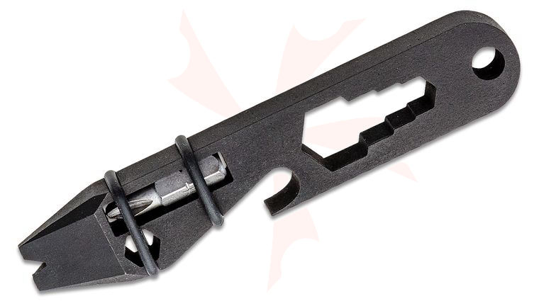 Toor Knives Mini Multi-Tool, 4.1 inch Overall, Carbon Black 1075 Carbon Steel