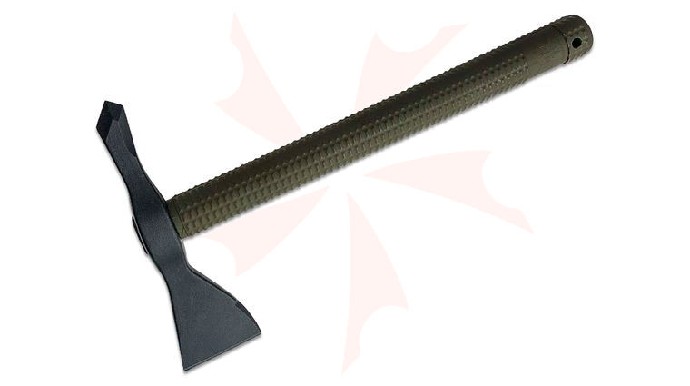 American Tomahawk Company Model 1 OD Green Tomahawk 14.125 inch Overall, Black Head, Dupont Supertough OD Green Nylon Handle, Kydex Sheath with MOC Straps