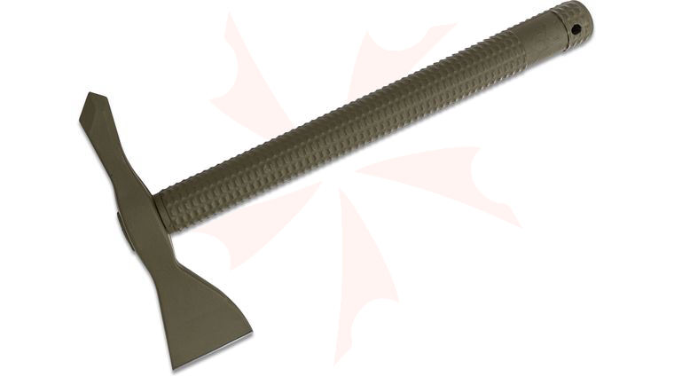 American Tomahawk Company Model 1 OD Green Tomahawk 14.125 inch Overall, Dupont Supertough OD Green Nylon Handle, Kydex Sheath with MOC Straps