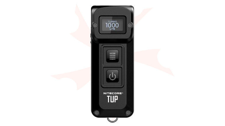 NITECORE TUP Rechargeable Intelligent LED Pocket Light, Black, 1,000 Max Lumens, Aluminum Body