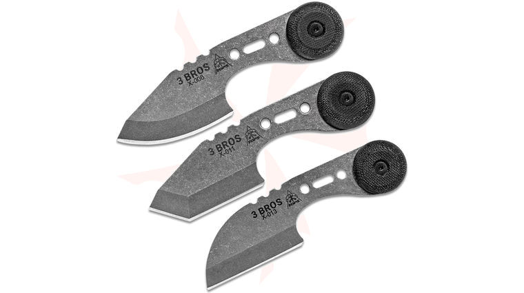 TOPS Knives 3 Bros Neck Knife 3-Piece Set