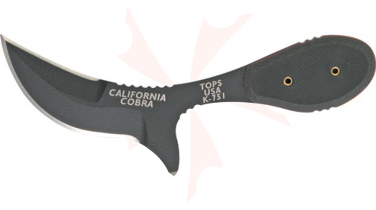 TOPS Knives 3 inch California Cobra with Black G-10 Handles