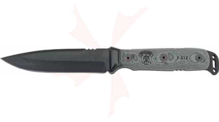 TOPS Knives 5 inch Mohawk Hunter with Black Micarta Handles