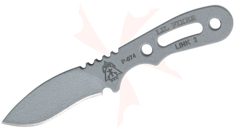 TOPS Knives LFIX-01 Lil Fixer 2.44 inch 1095 Spear Point Blade, Skeletonized Handle, Kydex Sheath