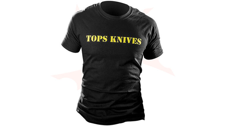TOPS Knives Tribal Art T-Shirt, Black, XL