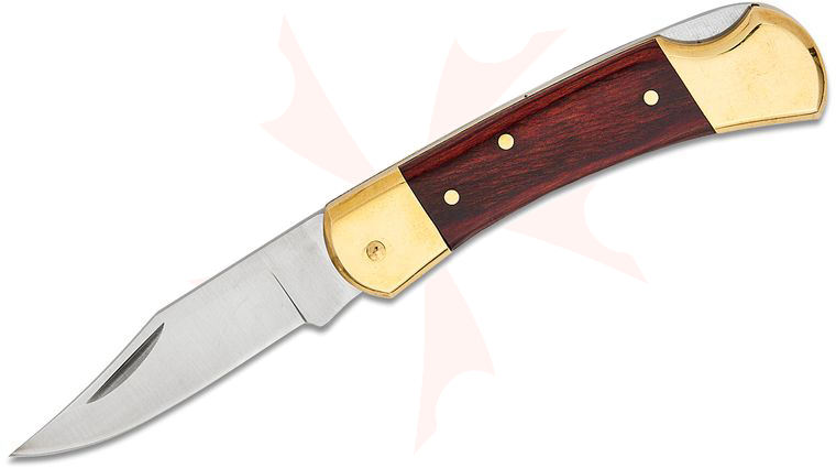 Utica Traditional Hunter Lockback Folding Knife 2-1/4 inch Blade, Hardwood Handles