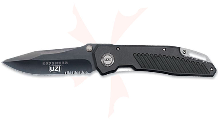 UZI Defender Black Plain Edge 3-1/8