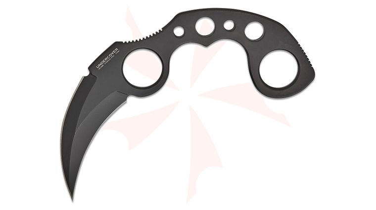 United Cutlery Undercover Karambit 3-5/16 inch Fixed Blade, Black