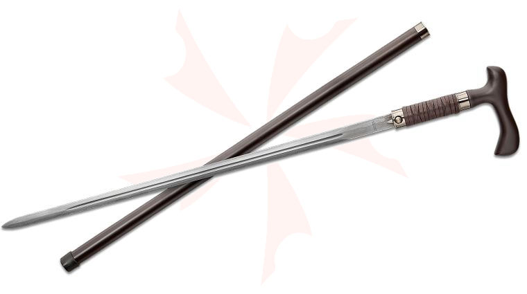 United Cutlery Shikoto Rurousha Forged Gentlemans Damascus Sword Cane, 38.5 inch Overall