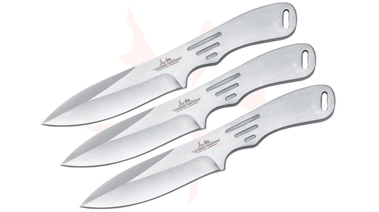 United Cutlery Gil Hibben GH2011 Large Triple Thrower Set 4.625 inch Blade, Black Nylon Sheath