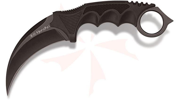 United Cutlery Honshu Karambit 4 inch Black Blade, Shoulder Harness, Kydex Sheath