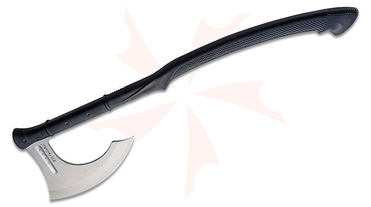 United Cutlery Honshu Karito Battle Axe 27 inch Overall, Black Leather Sheath