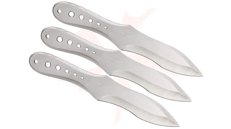 United Cutlery Gil Hibben Gen-X Large Triple Throwing Knife Set 11 inch Overall w/ Sheath