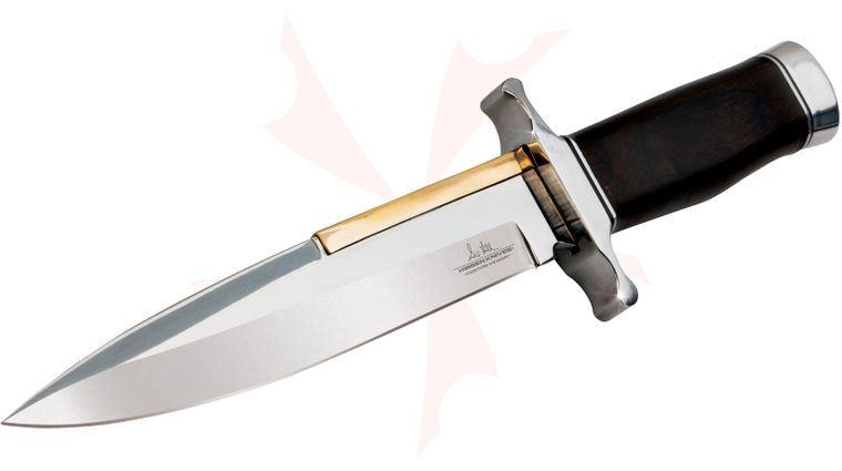 United Cutlery Gil Hibben Old West Fixed 6-1/2 inch Blade, Hardwood Handle, Leather Sheath