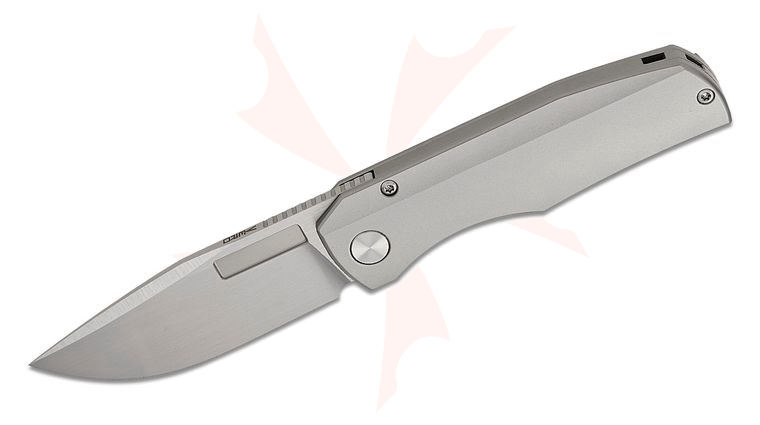Vero Engineering Nova Mini Frame Lock Front Flipper Knife 3.25 inch M390 Hand Satin Drop Point Blade, Titanium Handles
