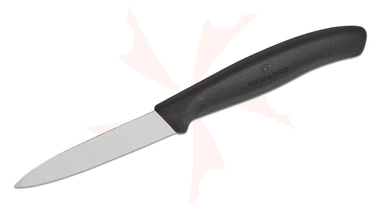Victorinox Swiss Classic 3.25 inch Paring Knife, Plain, Black Polypropylene Handle
